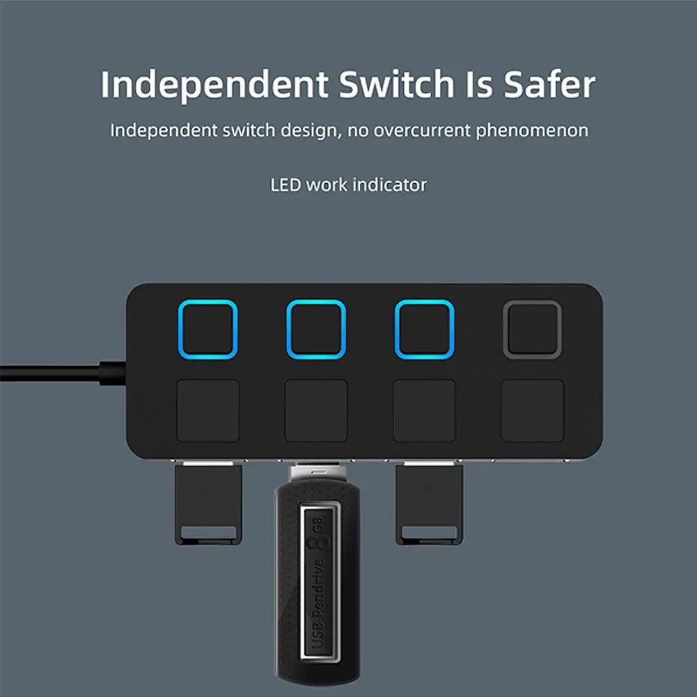 4 Ports USB HUB Switch