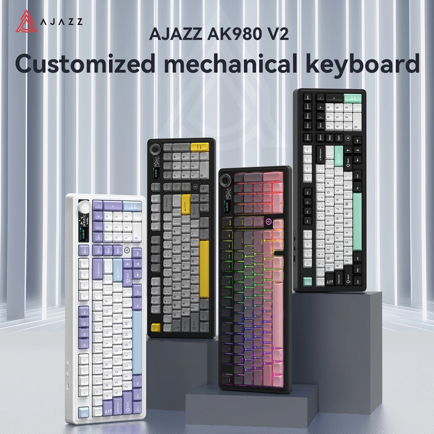 AJAZZ AK980 V2 Mechanical Keyboard Hot-swappable