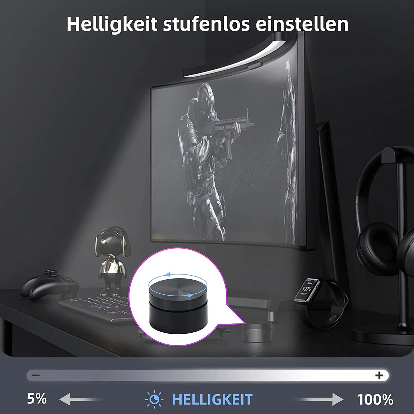Curved Monitor RGB Light