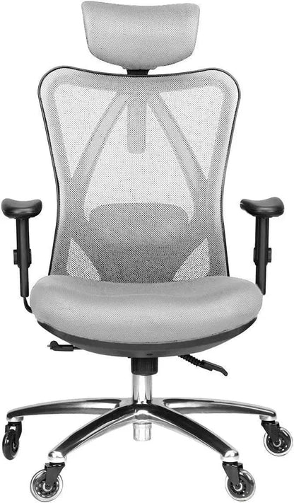 Ergonomic Office Chair Adjustable Desk Chair with Lumbar Support and Rollerblade Wheel