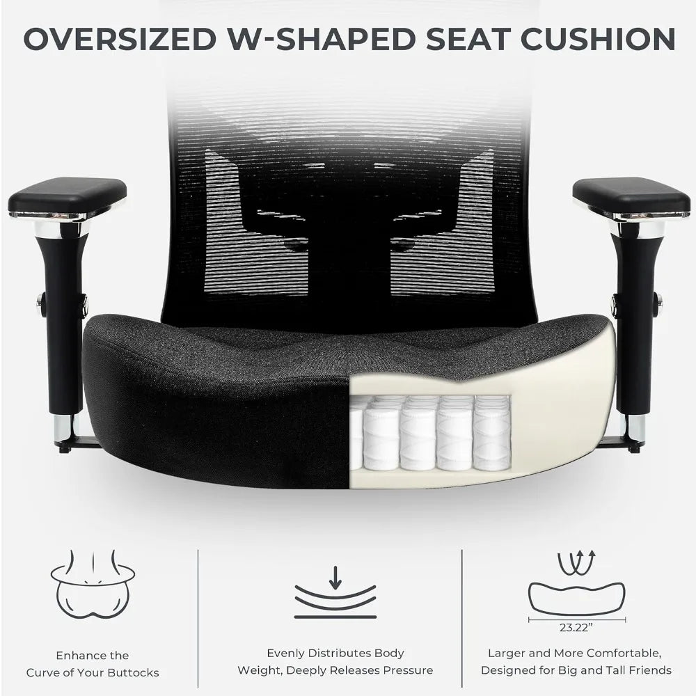 Ergonomic Oversize Mesh Desk Chair