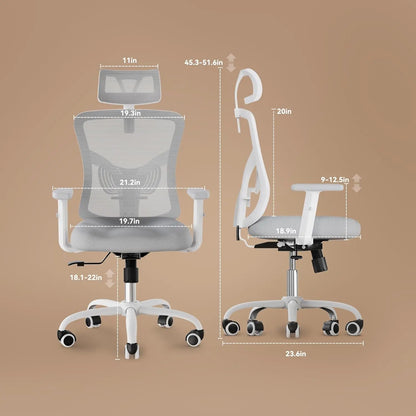 Ergonomic Office Chair with Padded Lumbar Support