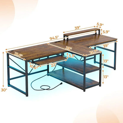 94.5" Home Office Desk