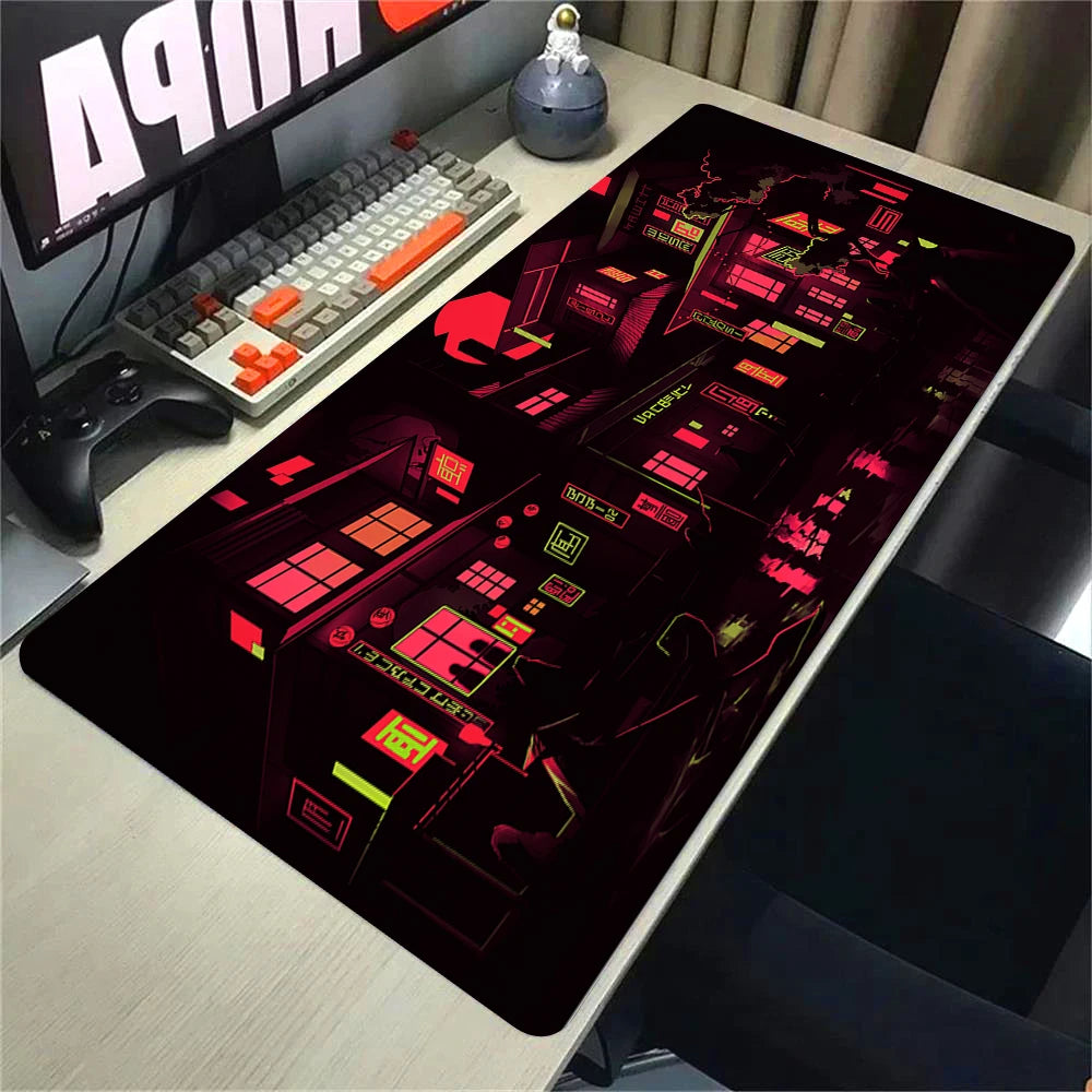 Blue Neon City MOUSEPAD