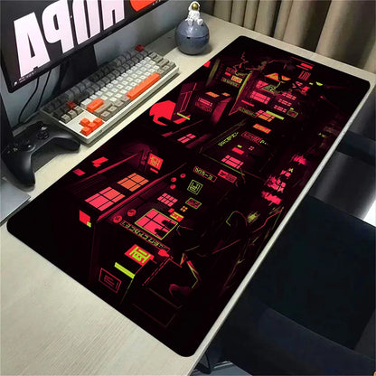Blue Neon City MOUSEPAD