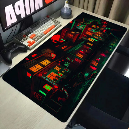 Blue Neon City MOUSEPAD