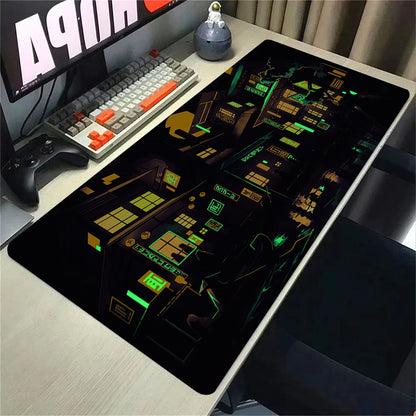 Blue Neon City MOUSEPAD