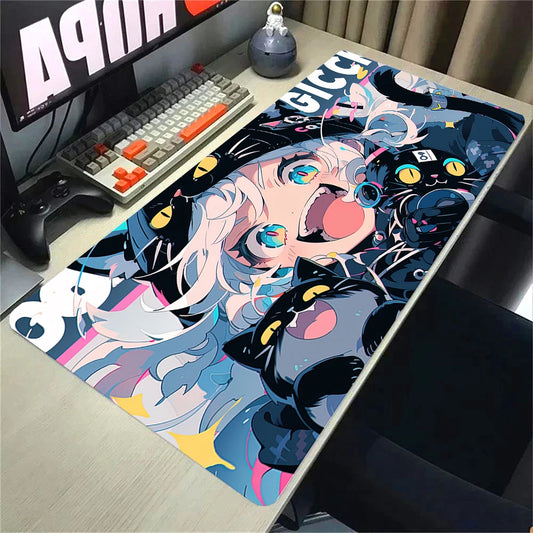 Girls and Cat MOUSEPAD