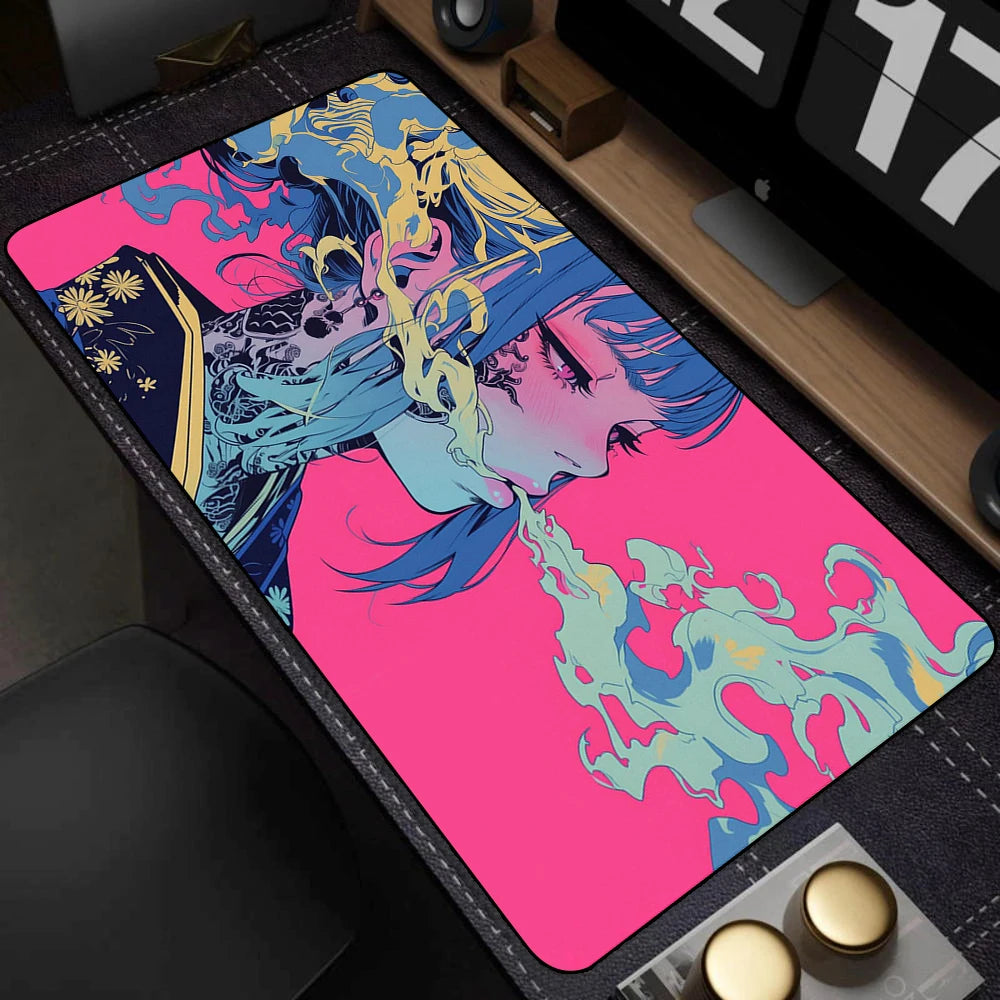 Anime Girls Locking Edge MOUSEPAD
