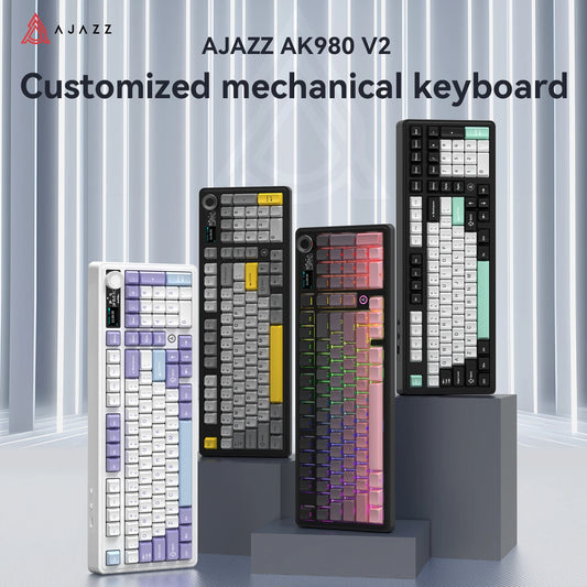 AJAZZ AK980 V2 Mechanical Keyboard Hot-swappable