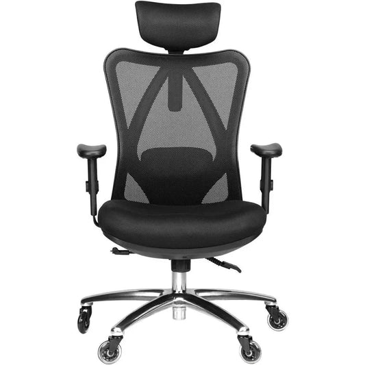 Ergonomic Office Chair Adjustable Desk Chair with Lumbar Support and Rollerblade Wheel