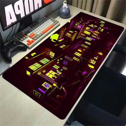 Blue Neon City MOUSEPAD