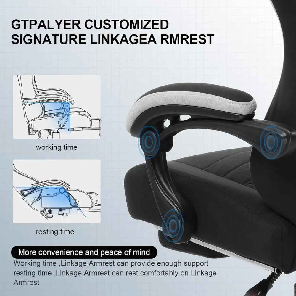 Computer Office Chair with Pocket Spring Cushion