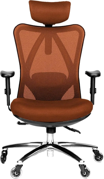 Ergonomic Office Chair Adjustable Desk Chair with Lumbar Support and Rollerblade Wheel
