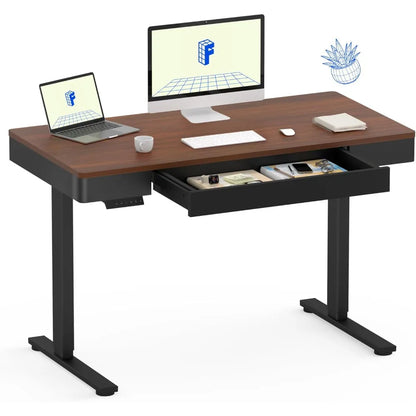 Standing Desk with Double Drawers