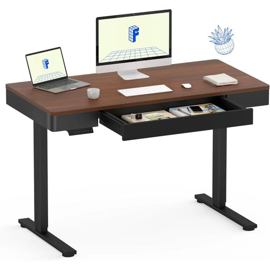 Standing Desk with Double Drawers