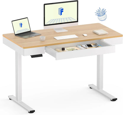 Standing Desk with Double Drawers