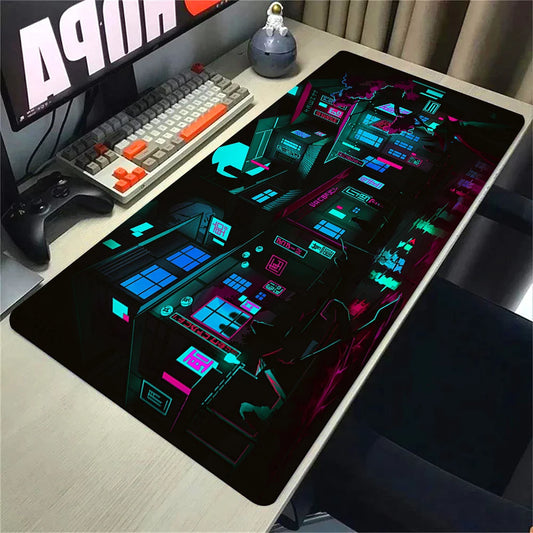 Blue Neon City MOUSEPAD