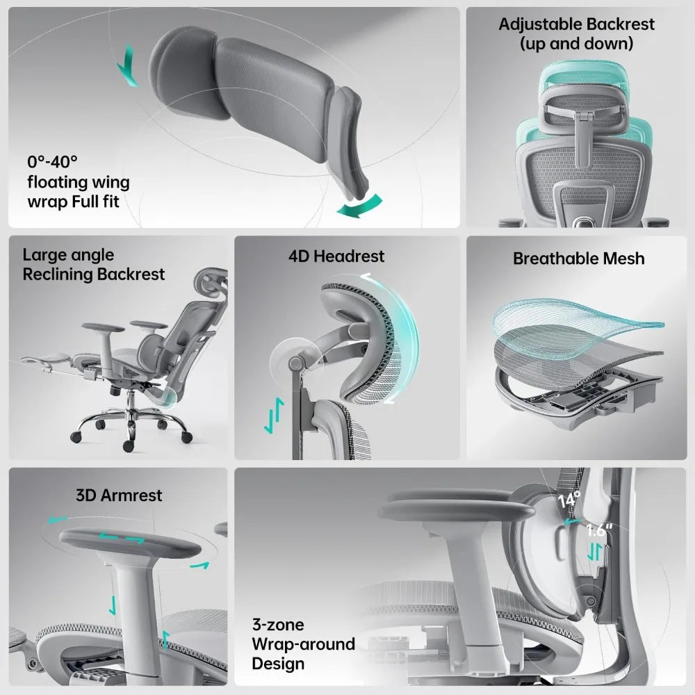 WOUSTY ErgoMax Pro Ergonomic Office Chair