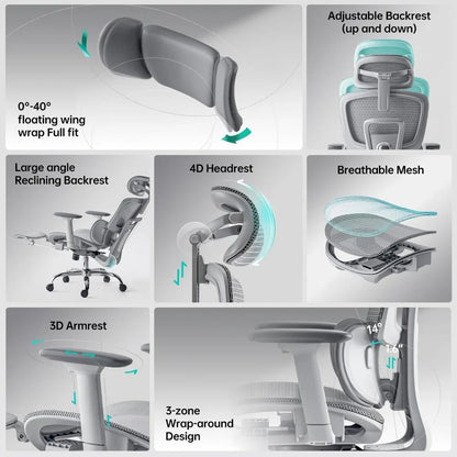 WOUSTY ErgoMax Pro Ergonomic Office Chair