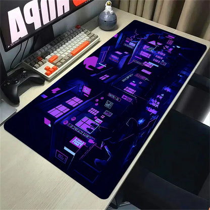 Blue Neon City MOUSEPAD