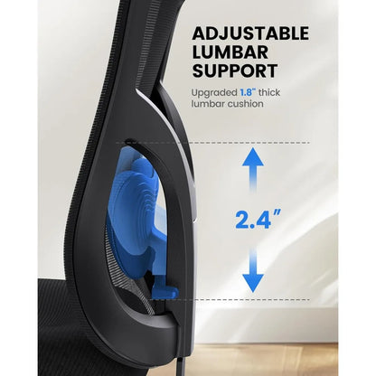Ergonomic Office Chair with Padded Lumbar Support