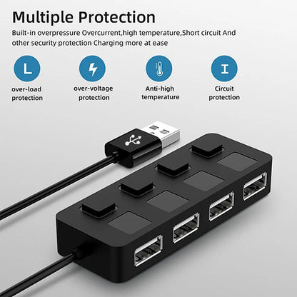 4 Ports USB HUB Switch