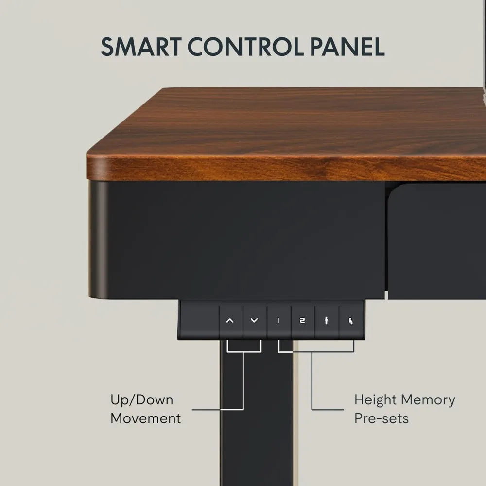 Standing Desk with Double Drawers
