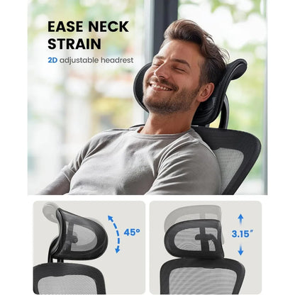 Ergonomic Office Chair with Padded Lumbar Support