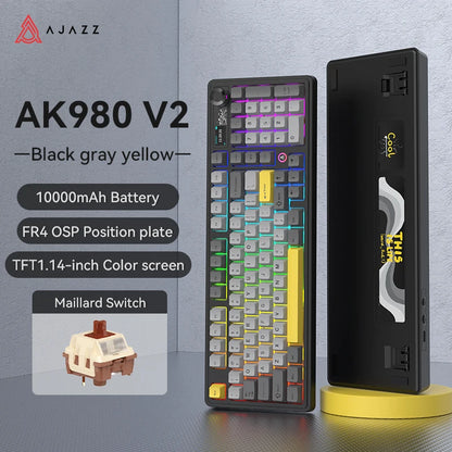 AJAZZ AK980 V2 Mechanical Keyboard Hot-swappable