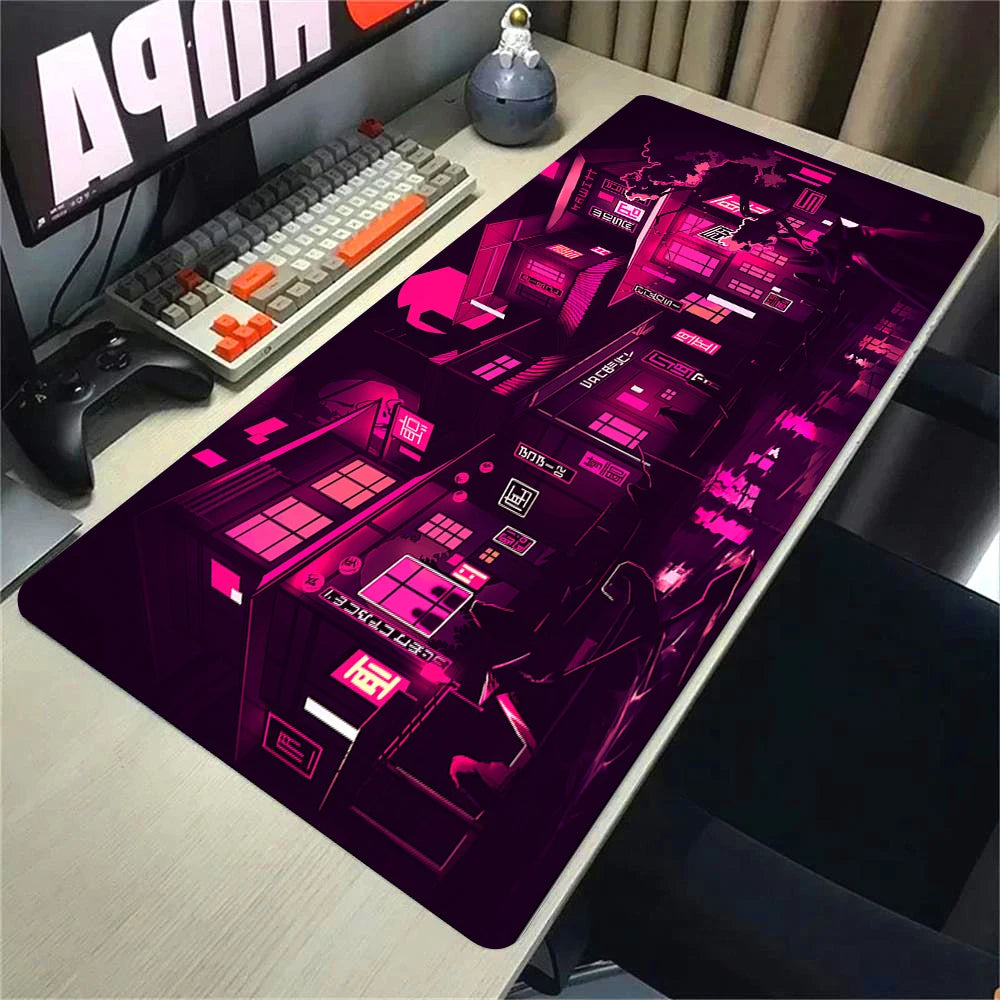 Blue Neon City MOUSEPAD