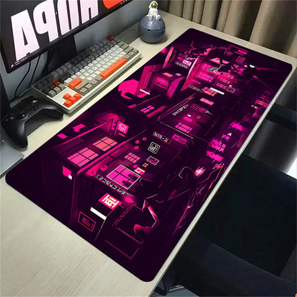 Blue Neon City MOUSEPAD