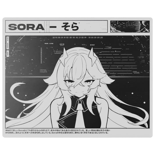 Manga Theme Glass Mouse Pad